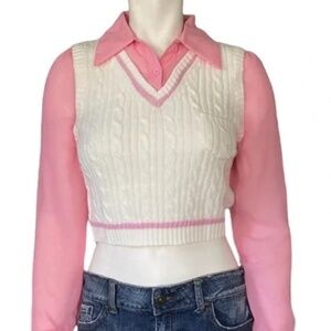 Sugar Thrillz | NWT | Dolls Kill Y2K Academia Clueless Core 90s Sweater Vest